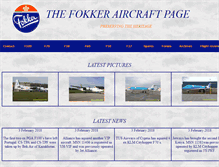 Tablet Screenshot of fokker-aircraft.info